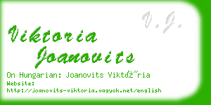 viktoria joanovits business card